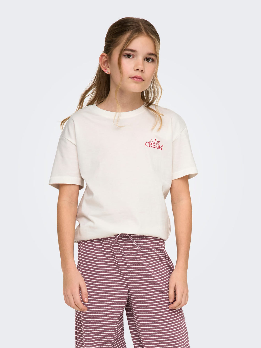 Kids Only T-shirt Helen – meisjes k/m - Off-white