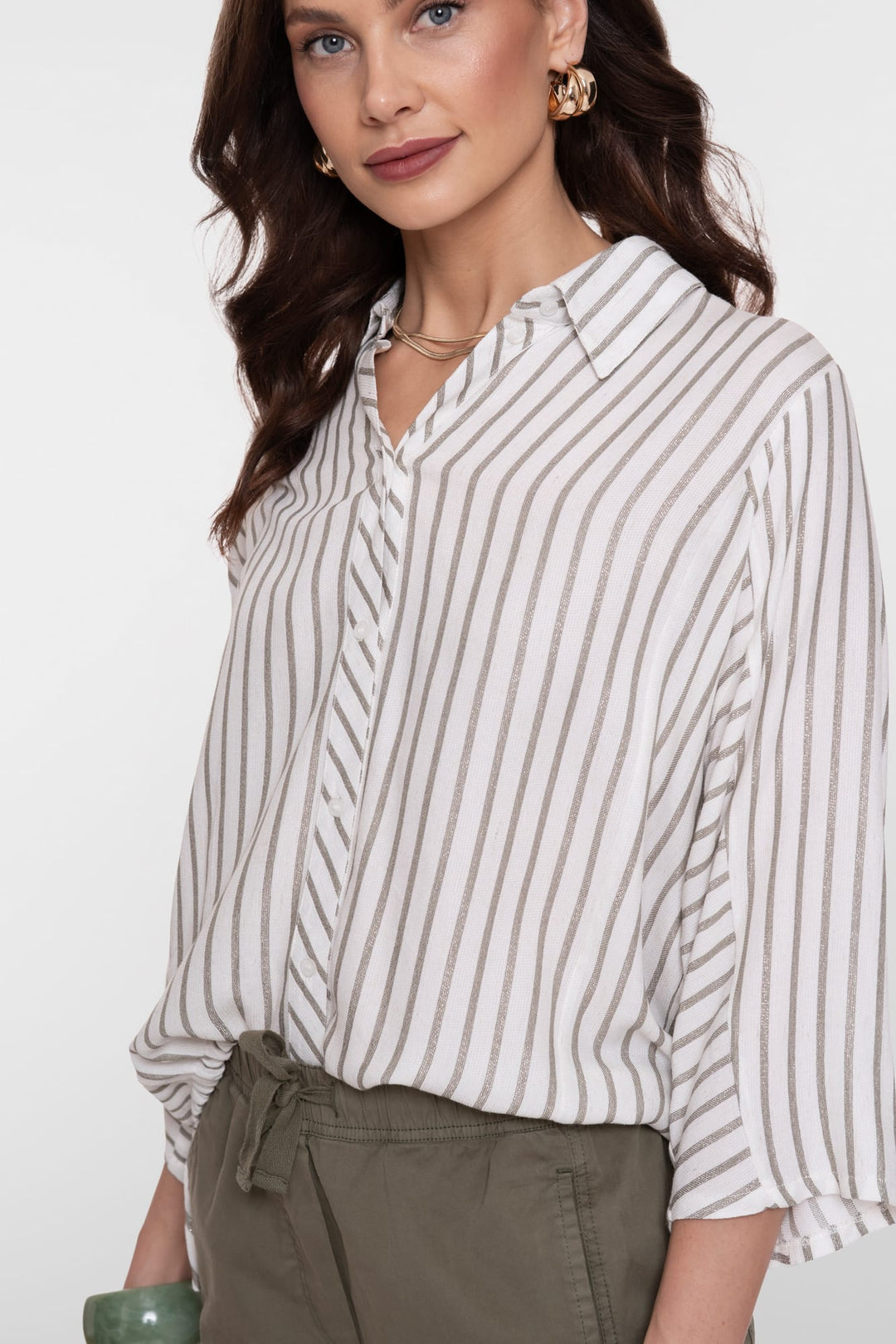 Geisha blouse l/m ecru dessin – dames