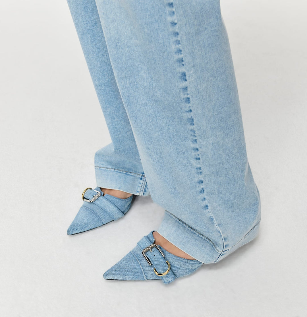 MAC women 5441 dream wide jeans loose fit – dames - Blue Denim - L34