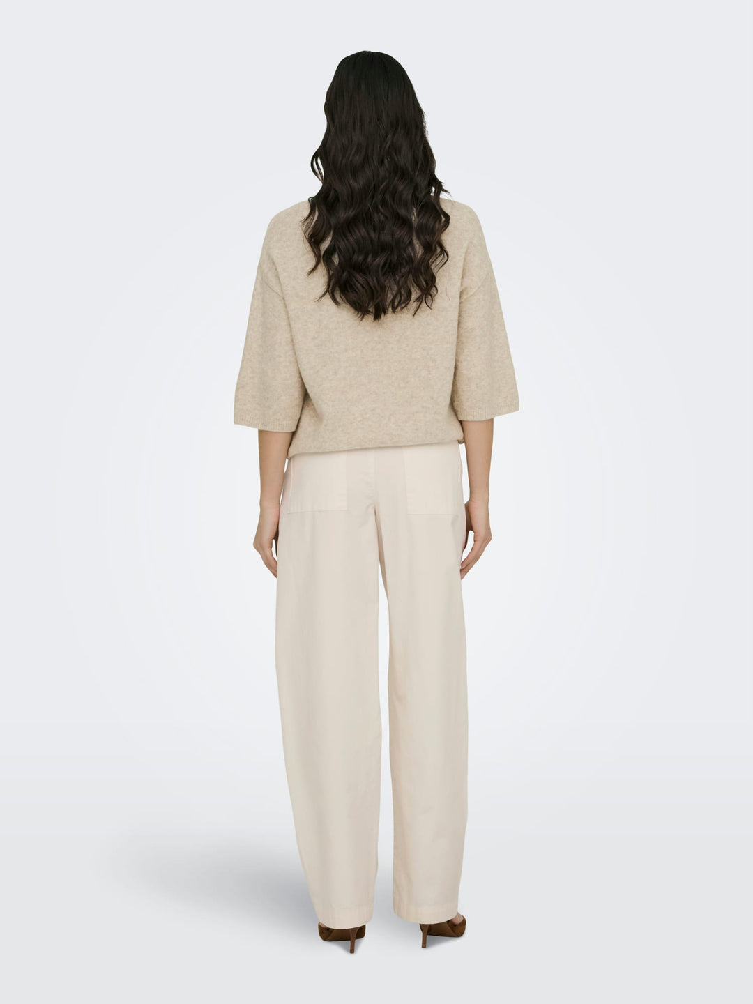Jacqueline de Yong Selma lange broek beige – dames - L32