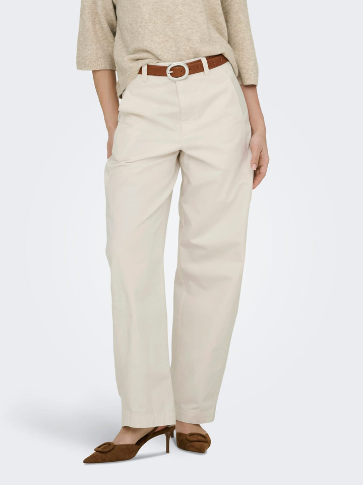 Jacqueline de Yong Selma lange broek beige – dames - L32