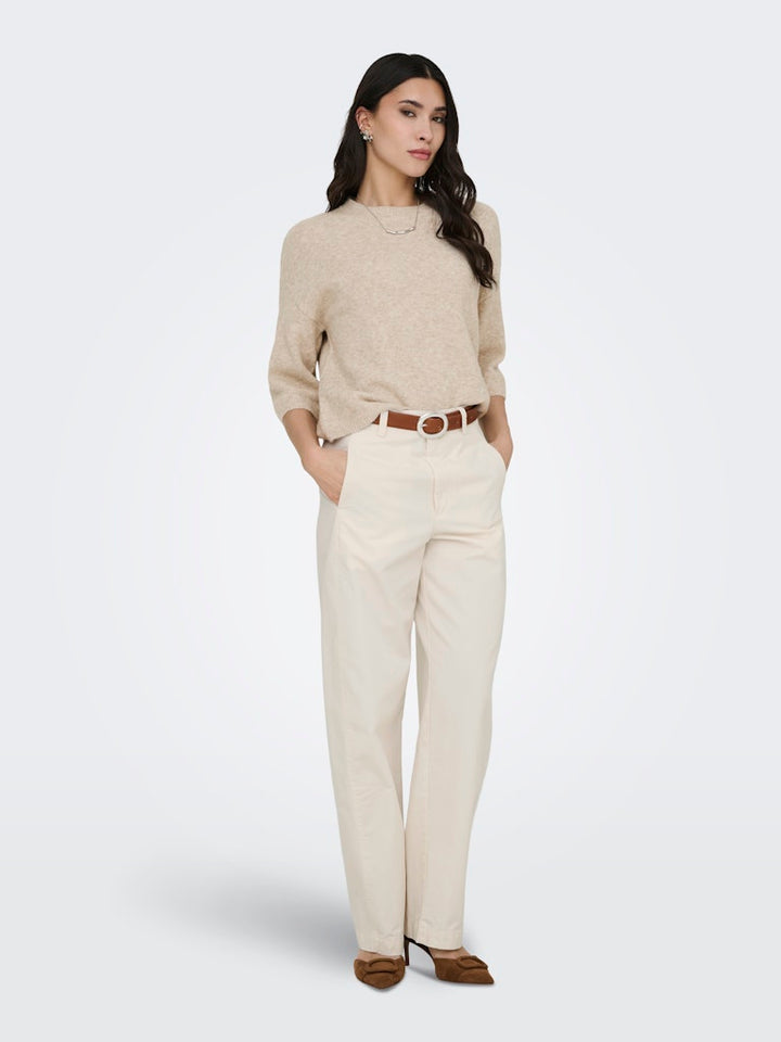 Jacqueline de Yong Selma lange broek beige – dames - L32
