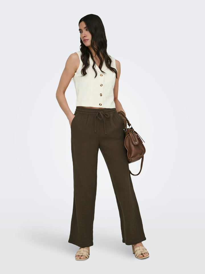 Jacqueline de Yong gilet dames beige – JDYMILAN