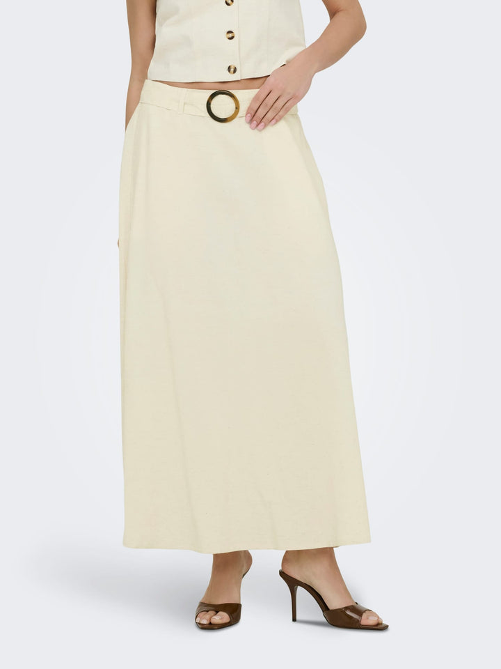 Jacqueline de Yong Milan rok maxi dames – beige