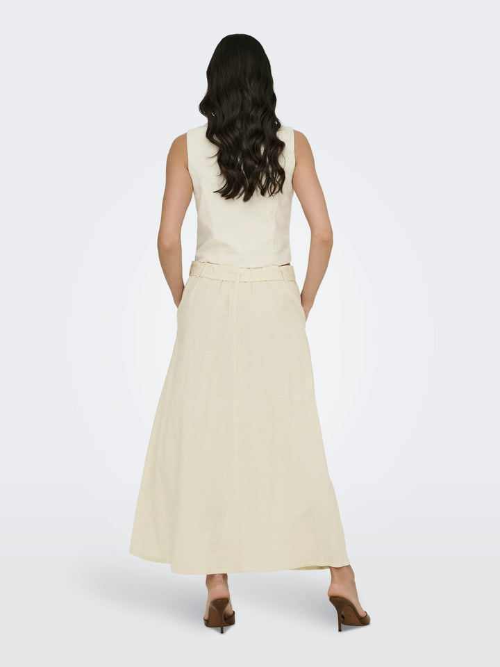 Jacqueline de Yong Milan rok maxi dames – beige