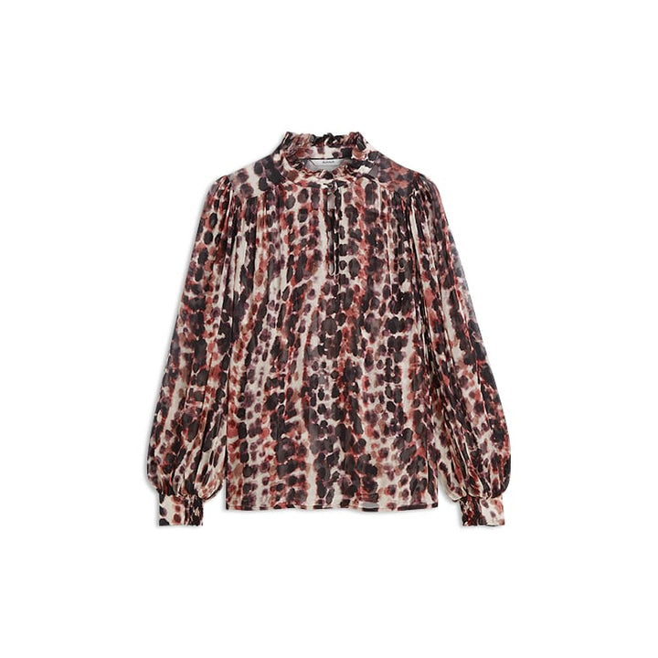 Summum blouse l/m dames rood dessin