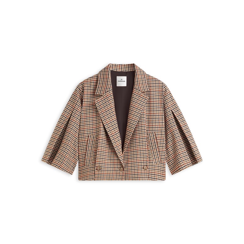 Summum 1s1331-12496 blazer dames bruin dessin