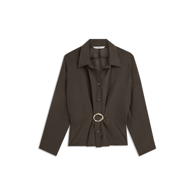 Summum blouse l/m dames bruin – 2s3524-12492