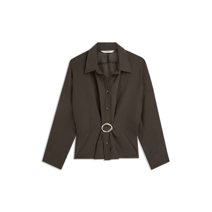 Summum blouse l/m dames bruin – 2s3524-12492