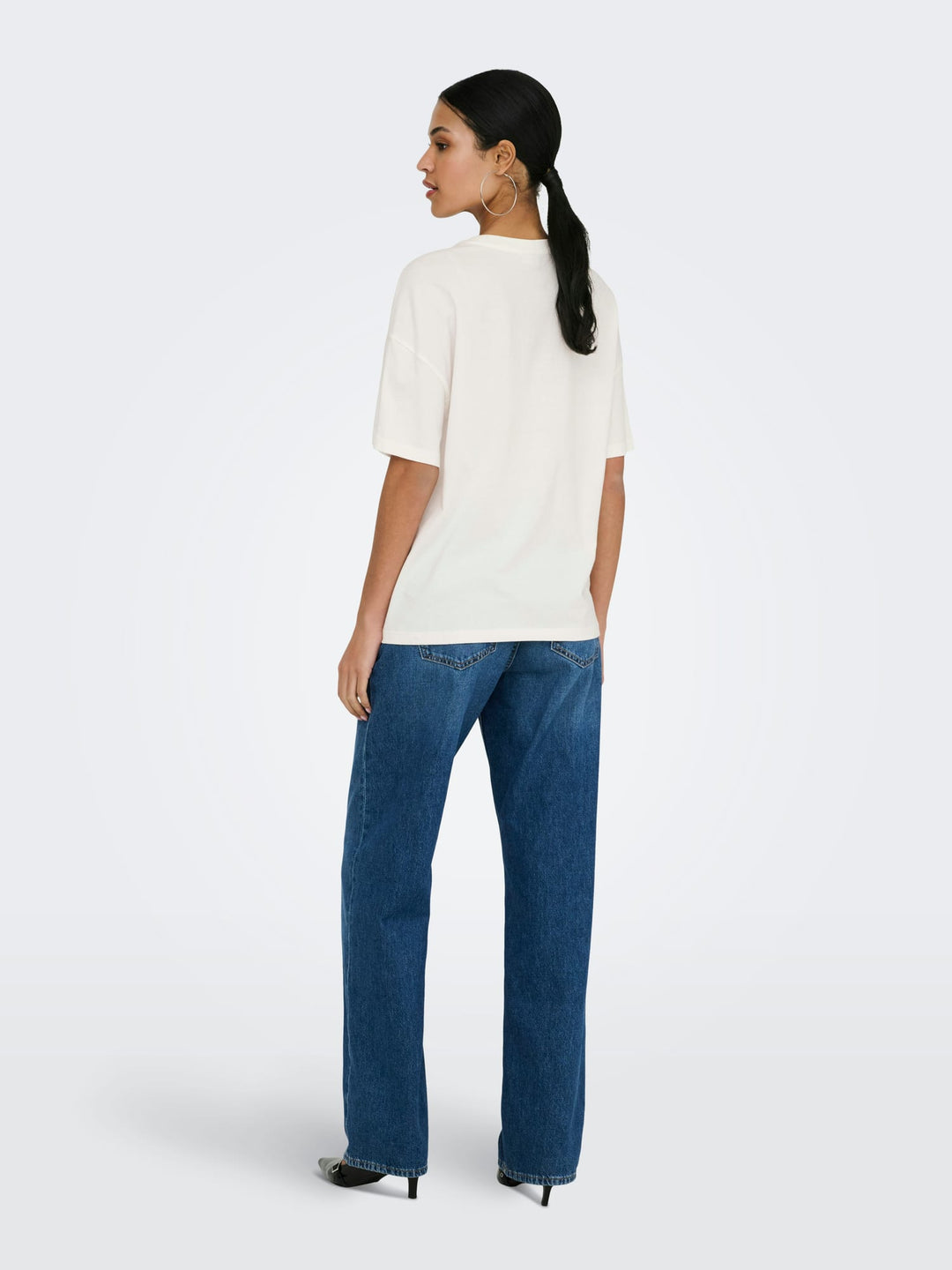 Jacqueline de Yong 15356228 Carla T-shirt dames – off-white