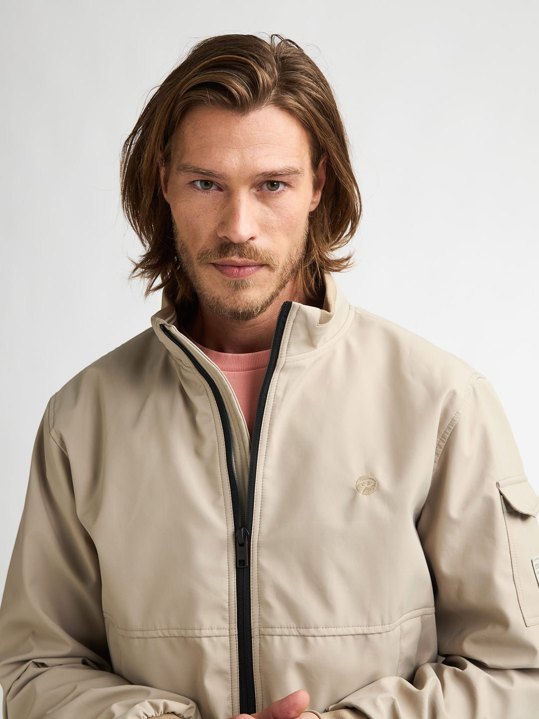 Petrol men M-1060-JAC102 zomerjas heren – zand