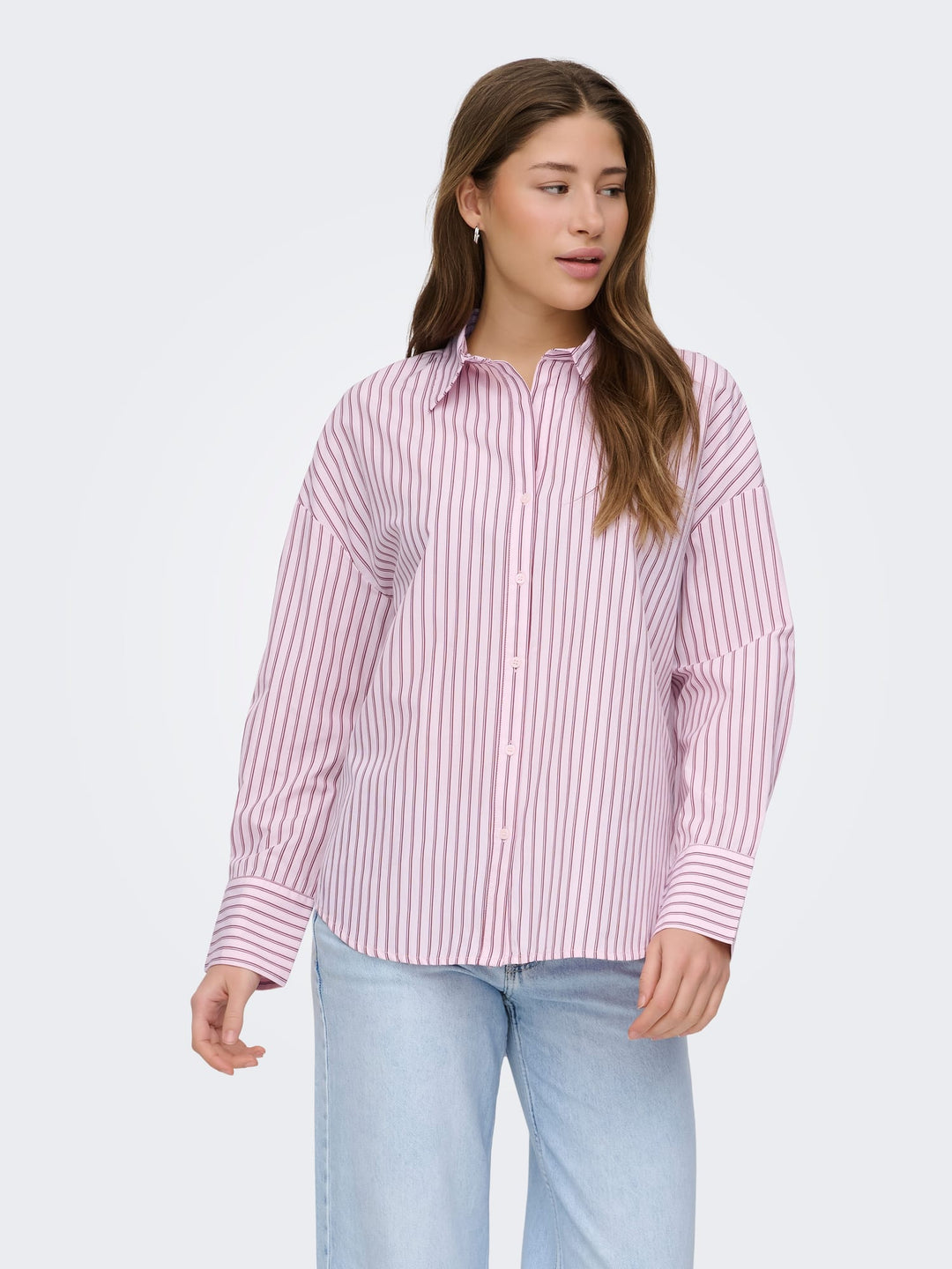 Only blouse l/m dames roze dessin