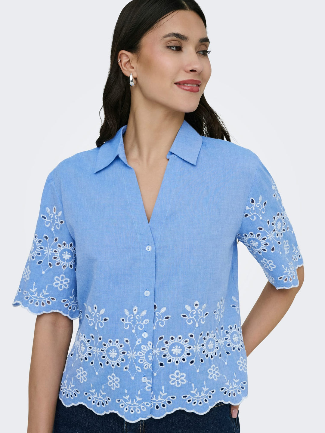Jacqueline de Yong blouse lichtblauw – dames
