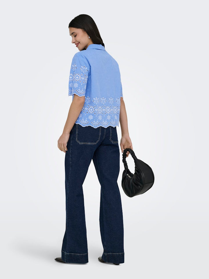 Jacqueline de Yong 15365966 marina blouse lichtblauw