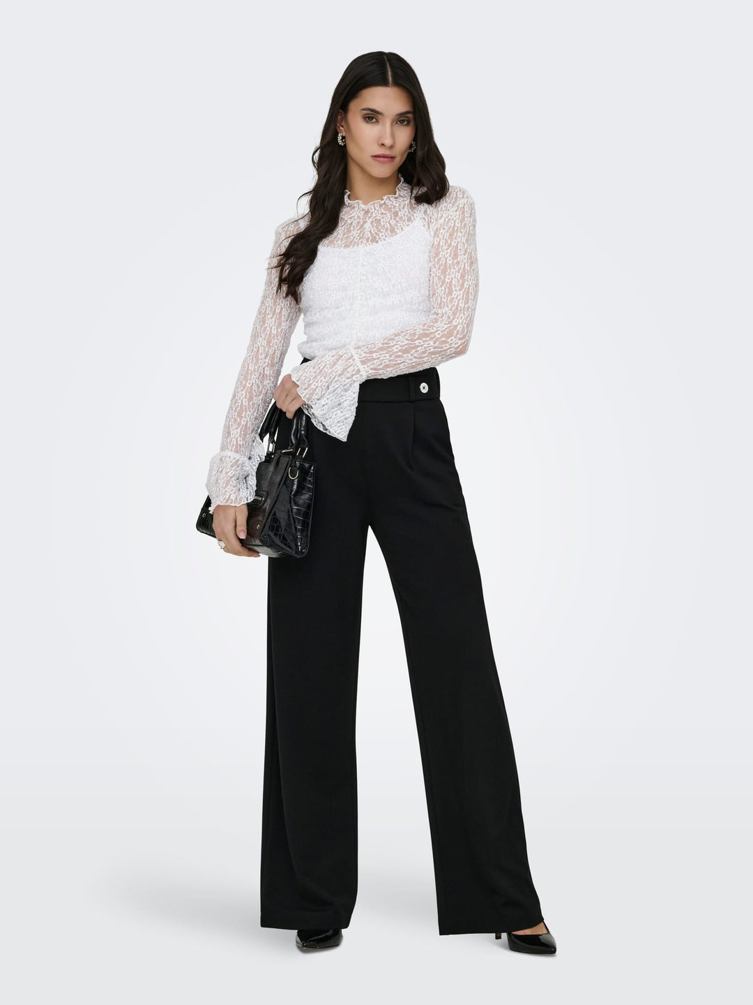 Jacqueline de Yong Lala top off-white – dames