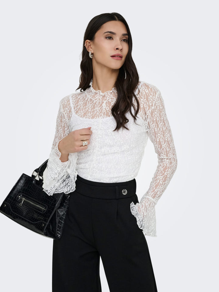 Jacqueline de Yong Lala top off-white – dames