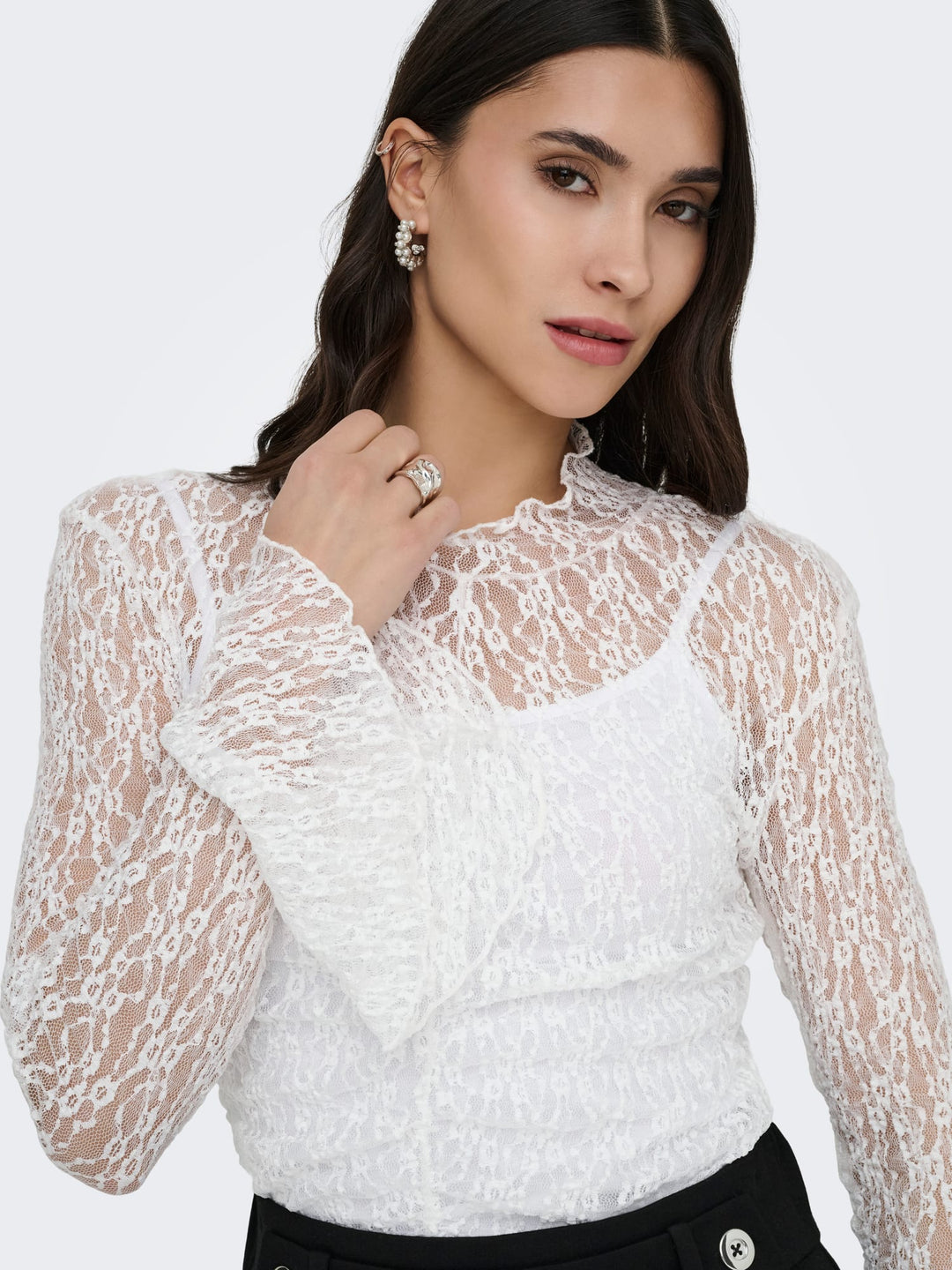 Jacqueline de Yong 15377339 Lala top off-white