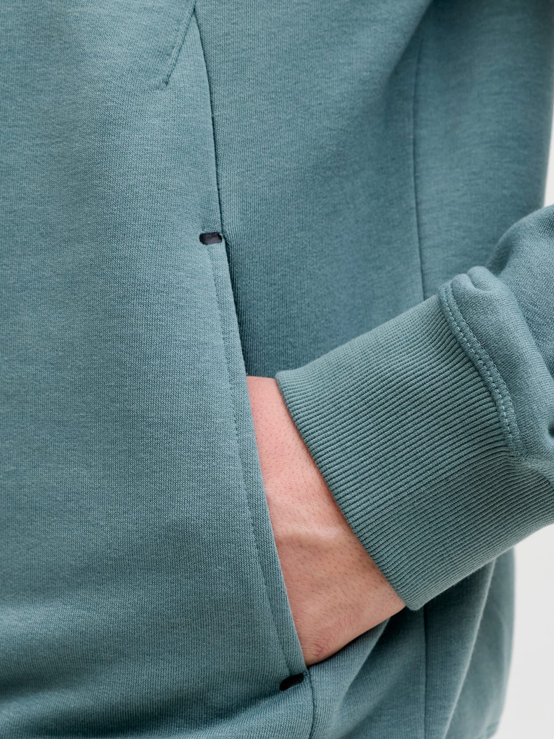 Jack & Jones JCOFUSION SWEAT BADGE CREW NECK – heren - Oud Groen