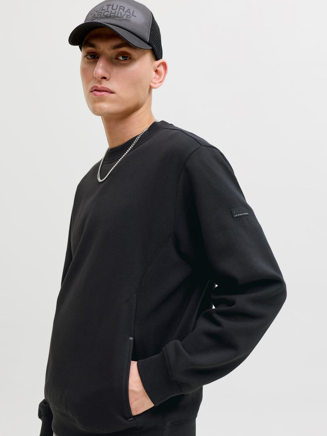 Jack & Jones Fusion sweater zwart – heren