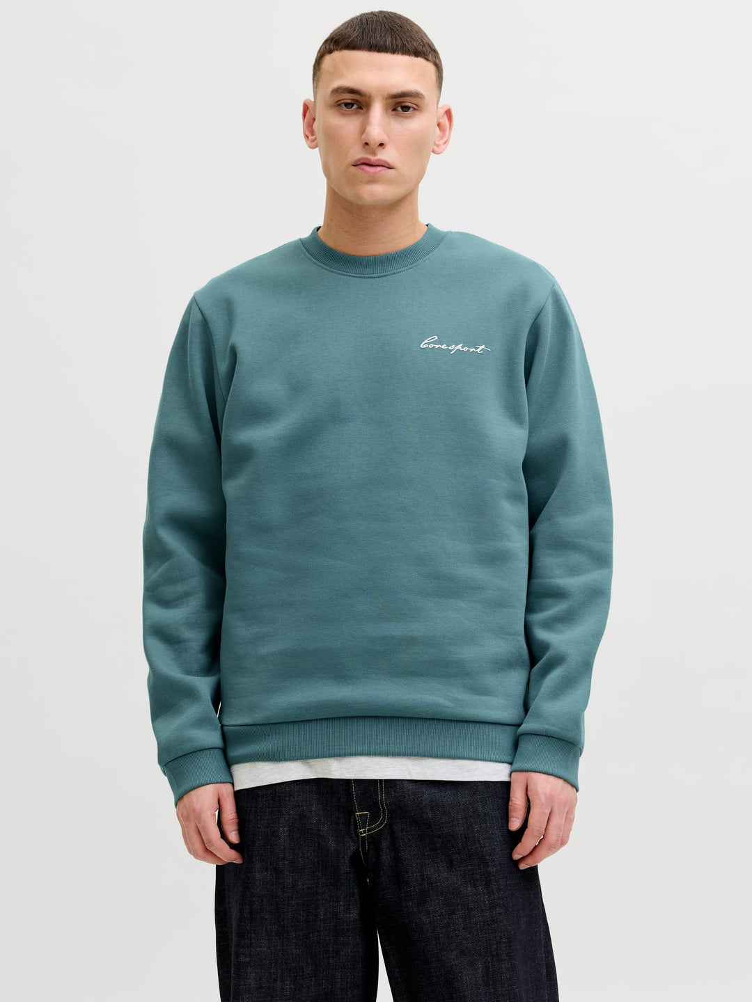 Jack & Jones sweatshirt esmerald – heren