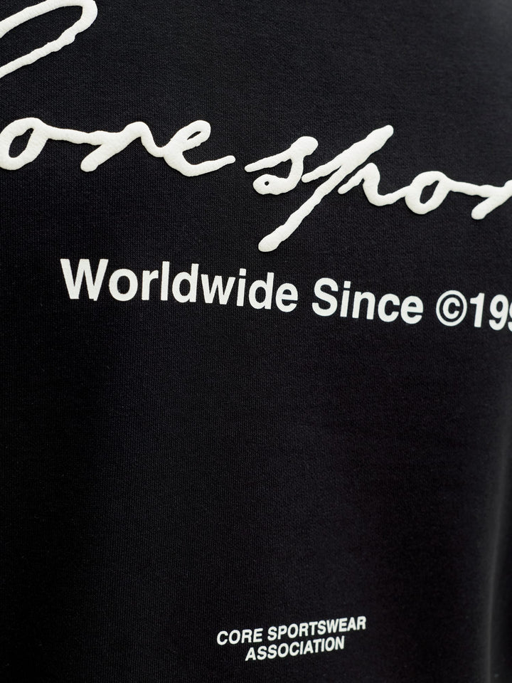 Jack & Jones JCODUST SCRIPT SWEAT CREW NECK - heren sweater - Zwart