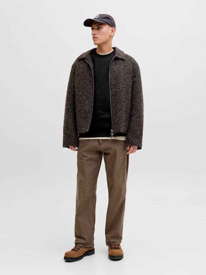 Jack & Jones JCODUST SCRIPT SWEAT CREW NECK - heren sweater - Zwart