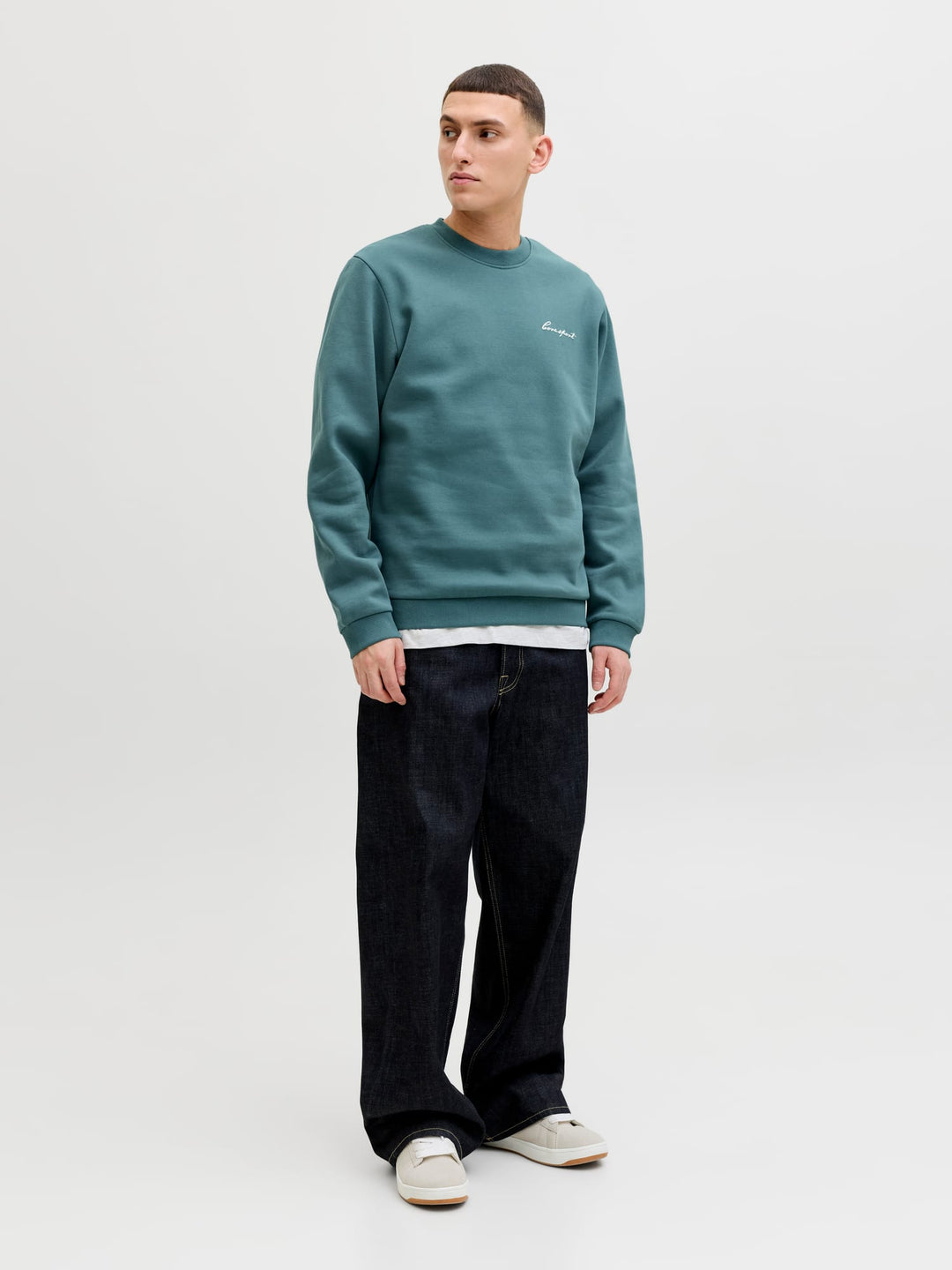 Jack & Jones sweatshirt esmerald – heren