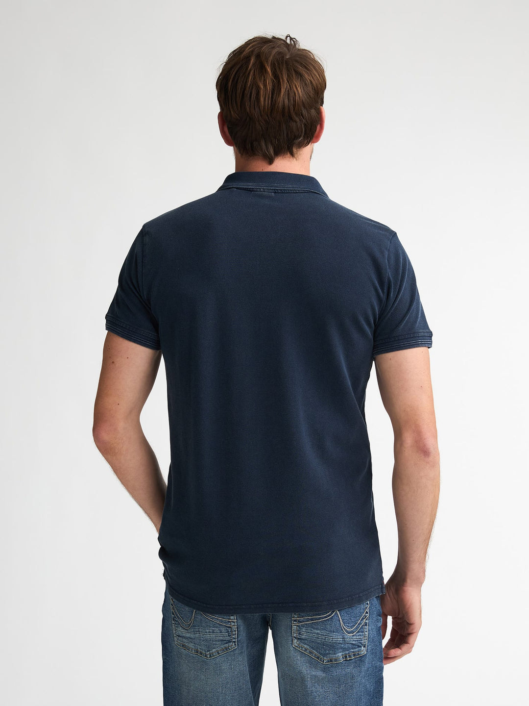 Petrol men M-1060-POL926 polo navy – heren