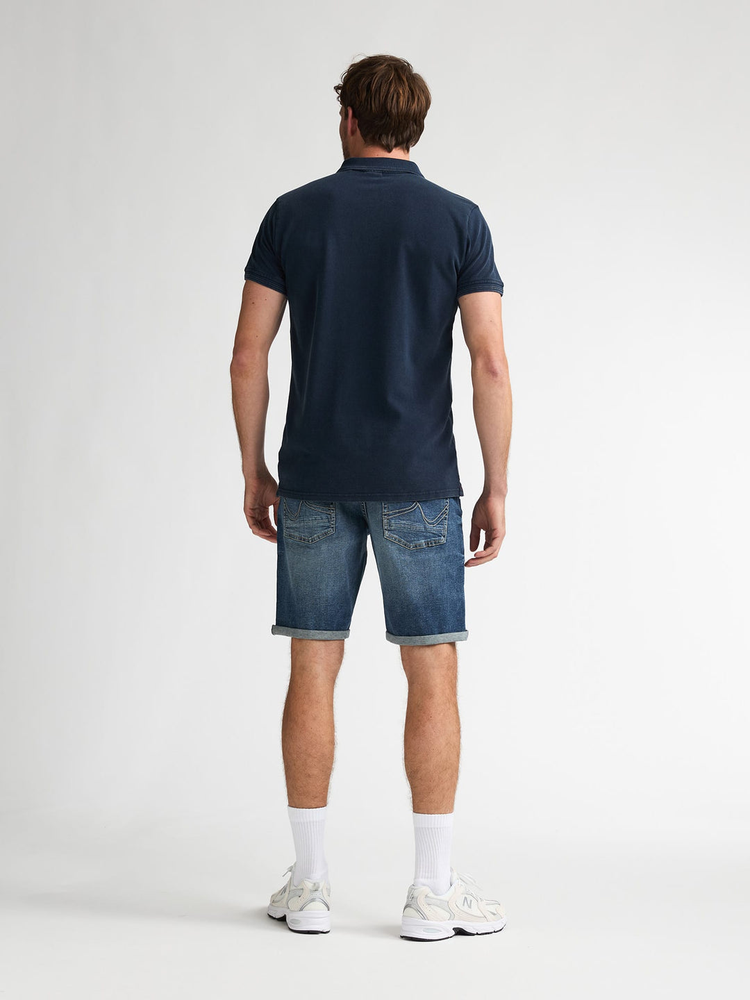 Petrol men M-1060-POL926 polo k/m heren navy