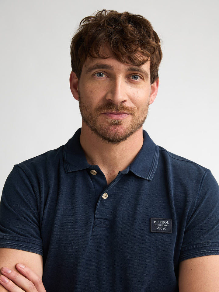 Petrol men M-1060-POL926 polo navy – heren