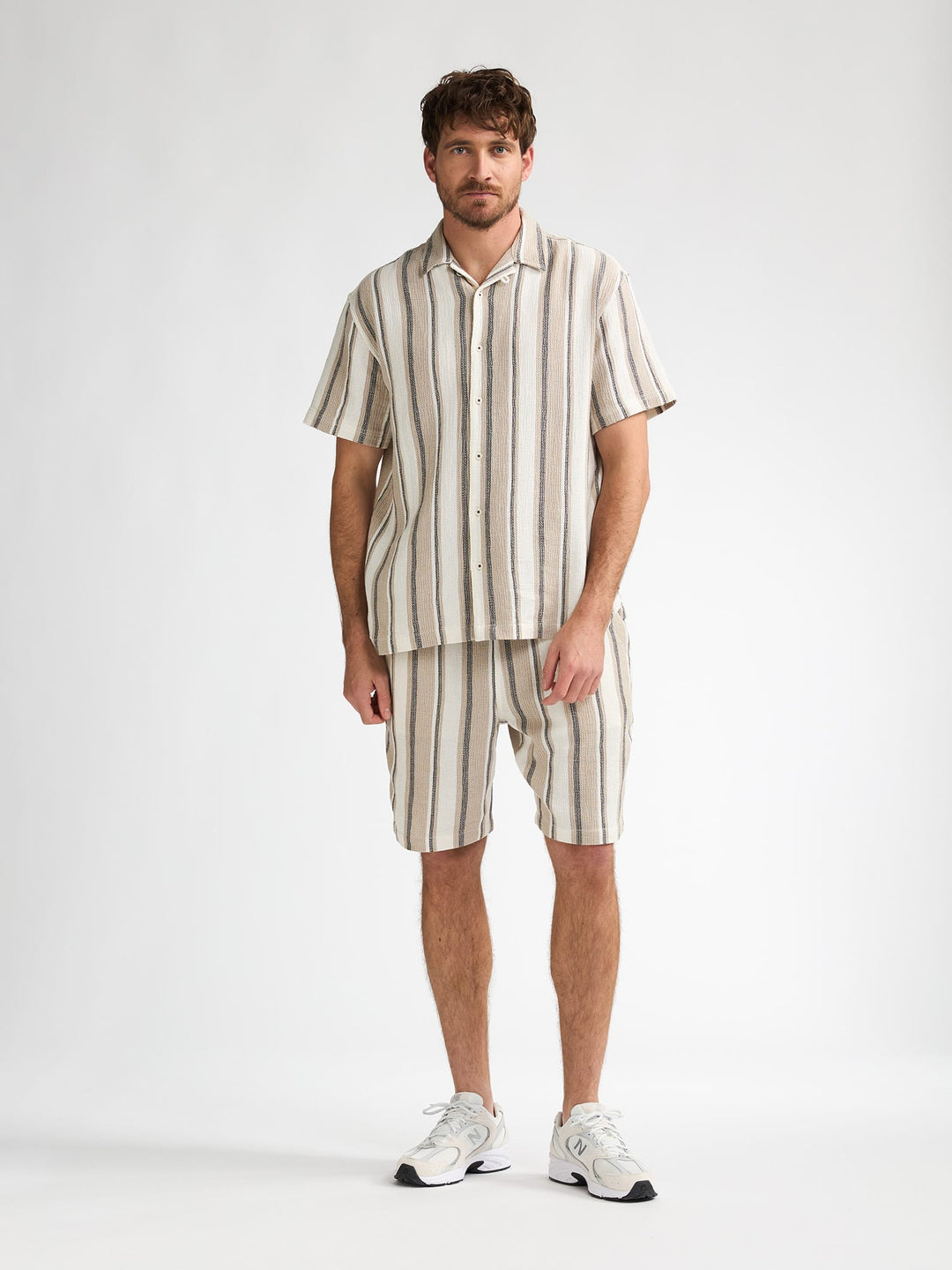 Petrol men M-1060-SHO518 shorts bruin dessin – heren