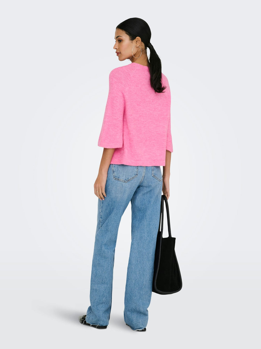 Jacqueline de Yong elanora trui dames roze – gebreide pullover