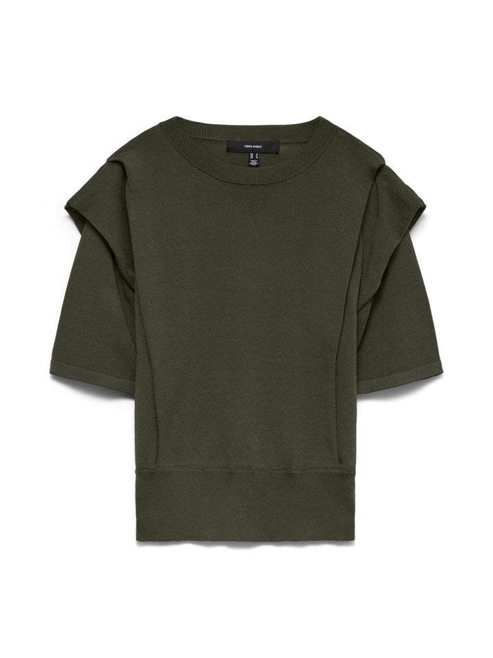 VERO MODA 10350465 Layla top k/m dames donkergroen
