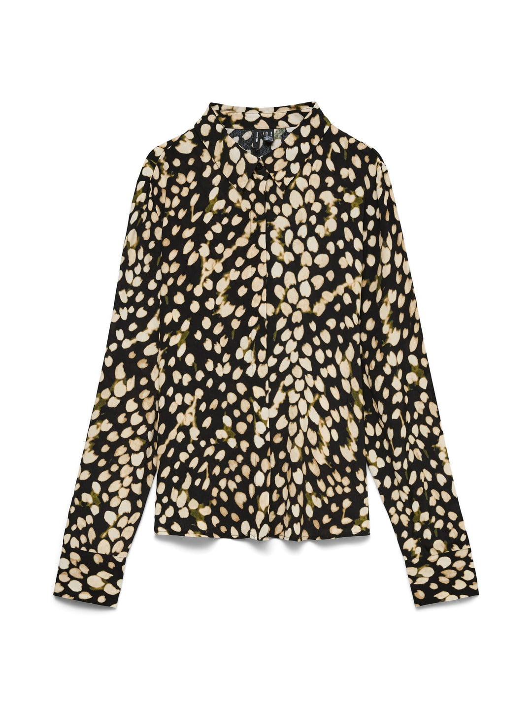 VERO MODA 10352564 miriam blouse l/m dames zwart dessin