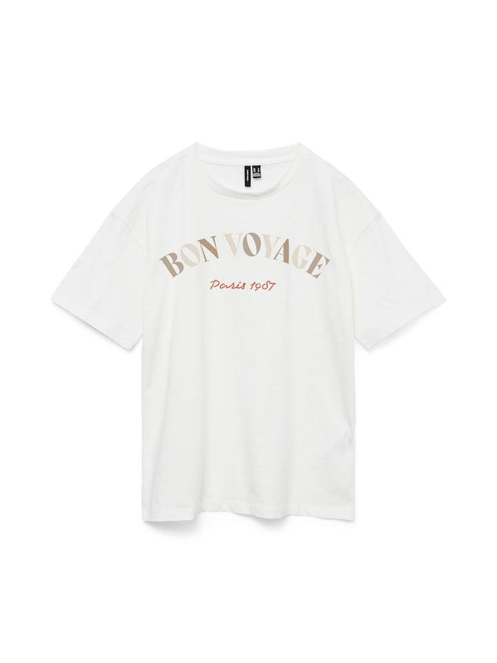 VERO MODA 10325349 Sara T-shirt dames – off-white
