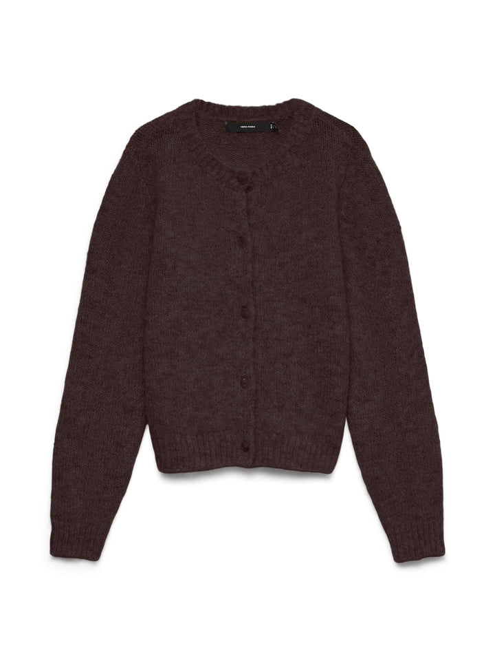 VERO MODA Novah vest gebreid dames bruin melee