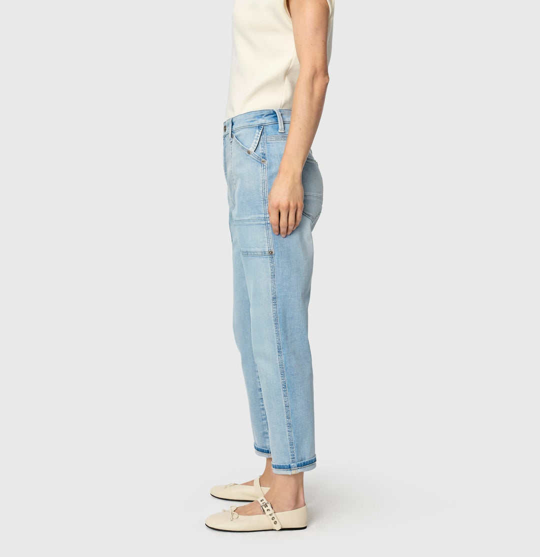 MAC IOWA Baggy jeans blauw denim – dames - Blue Denim