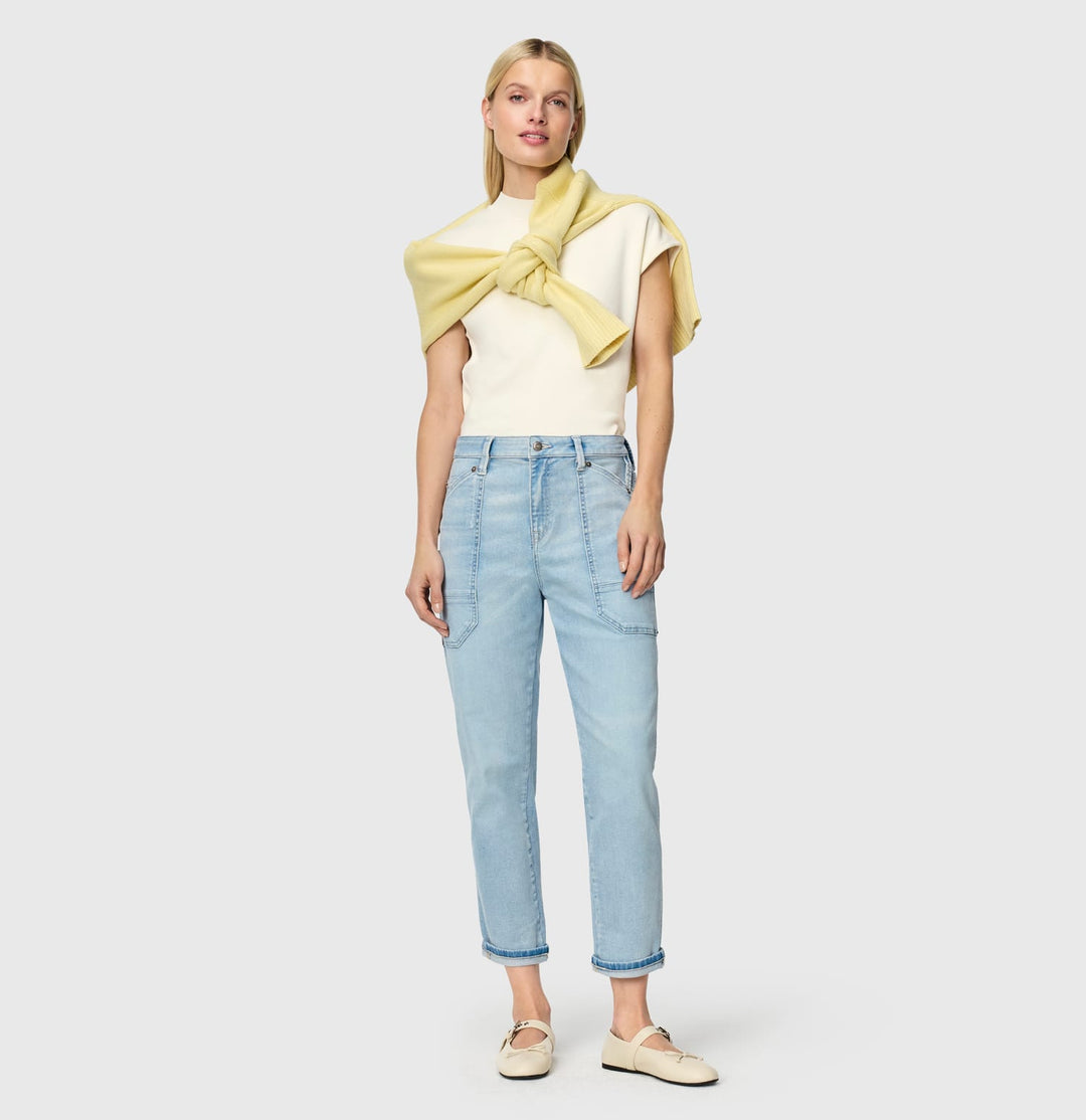 MAC IOWA Baggy jeans blauw denim – dames - Blue Denim
