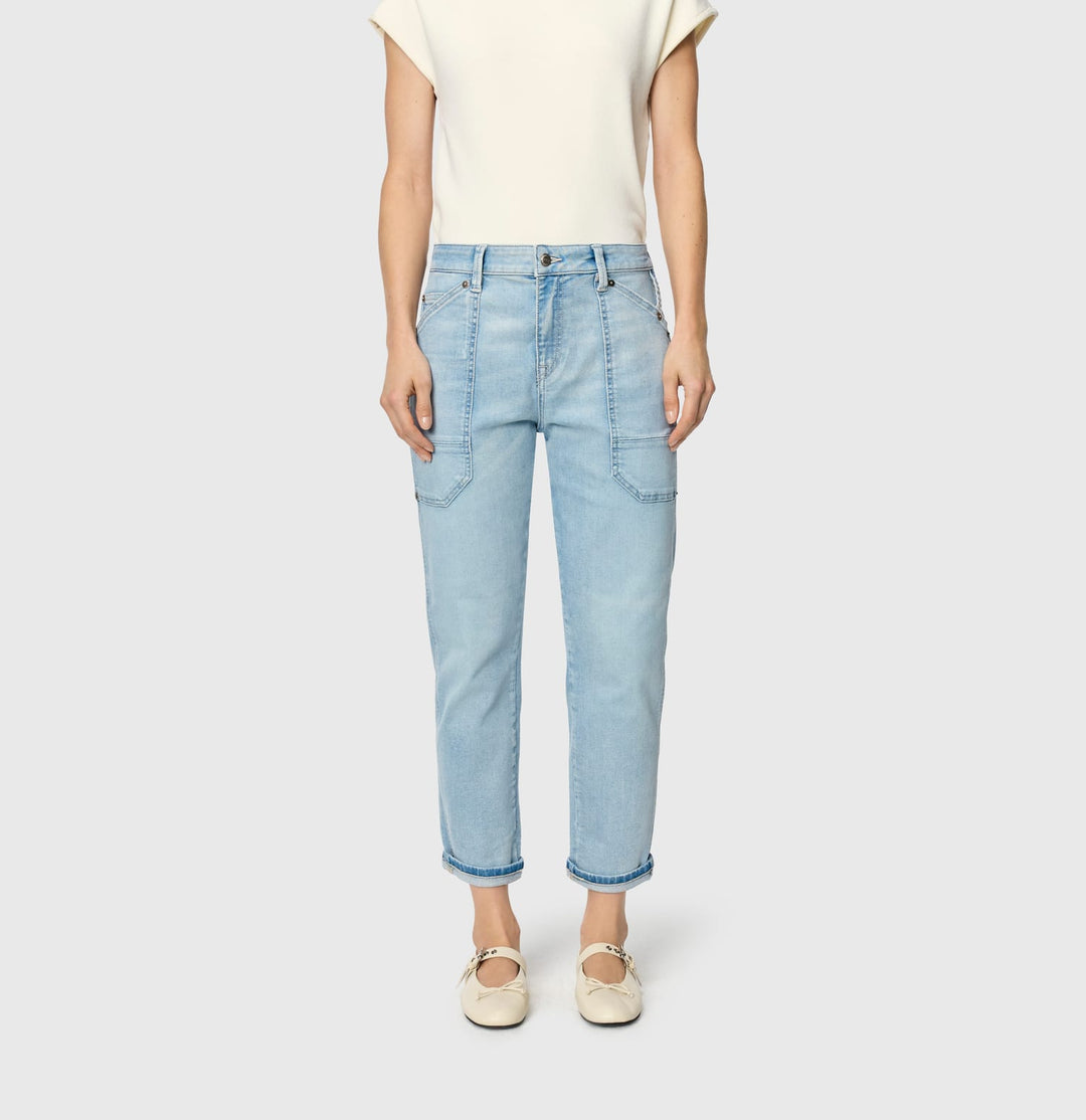 MAC IOWA Baggy jeans blauw denim – dames - Blue Denim