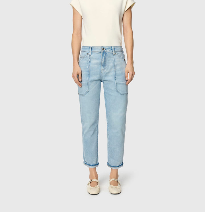 MAC IOWA Baggy jeans blauw denim – dames - Blue Denim
