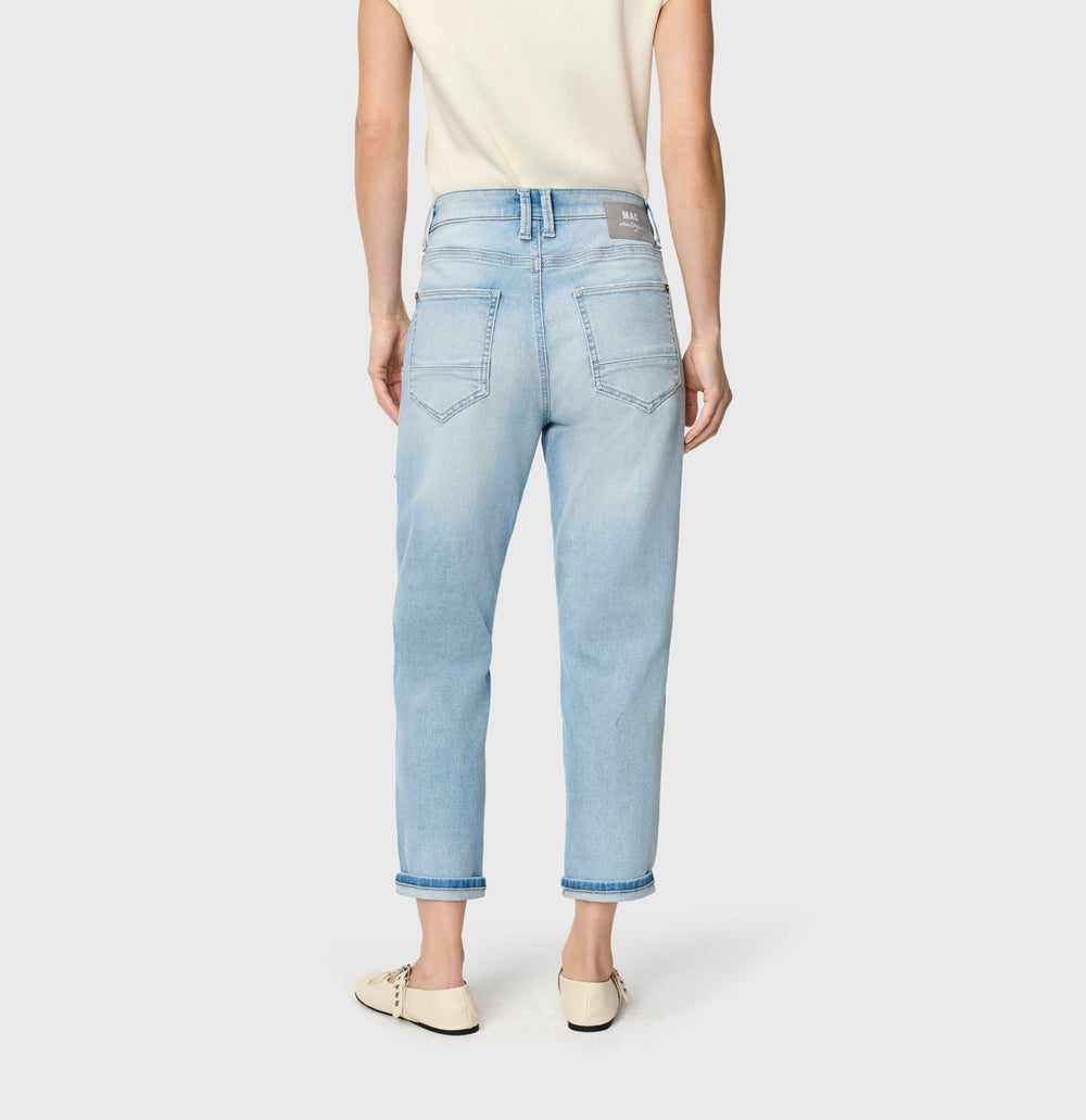MAC IOWA Baggy jeans blauw denim – dames - Blue Denim