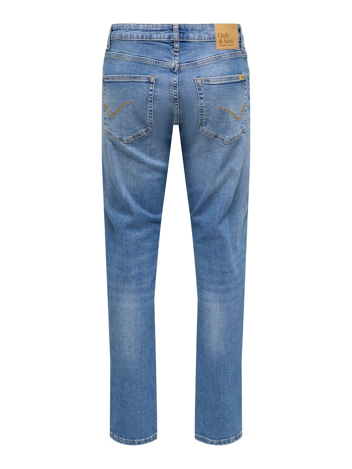 ONLY & SONS Weft jeans regular fit – heren - Blue Denim - L32
