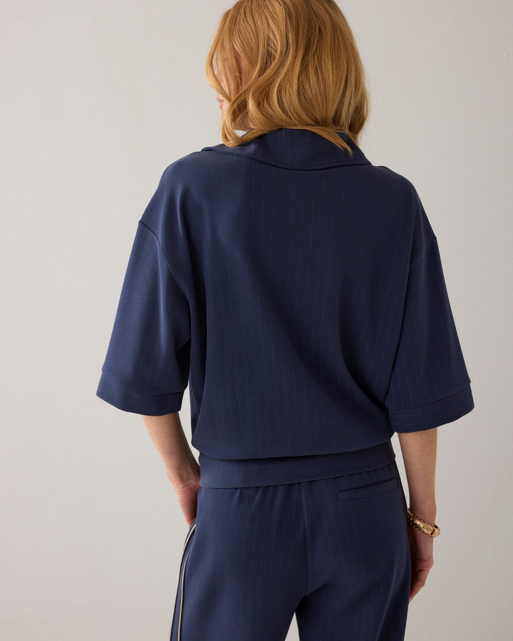 Summum top k/m dames blauw dessin – 3S5253-30716