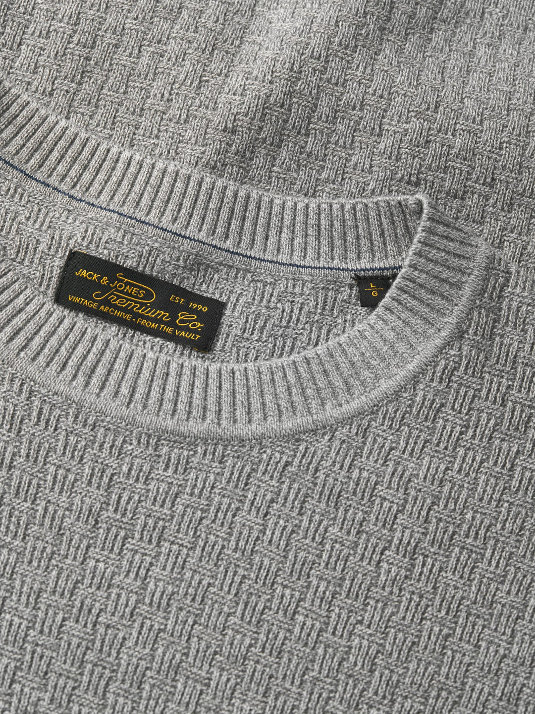 Jack &amp; Jones 12305682 stanley trui heren grijs melee