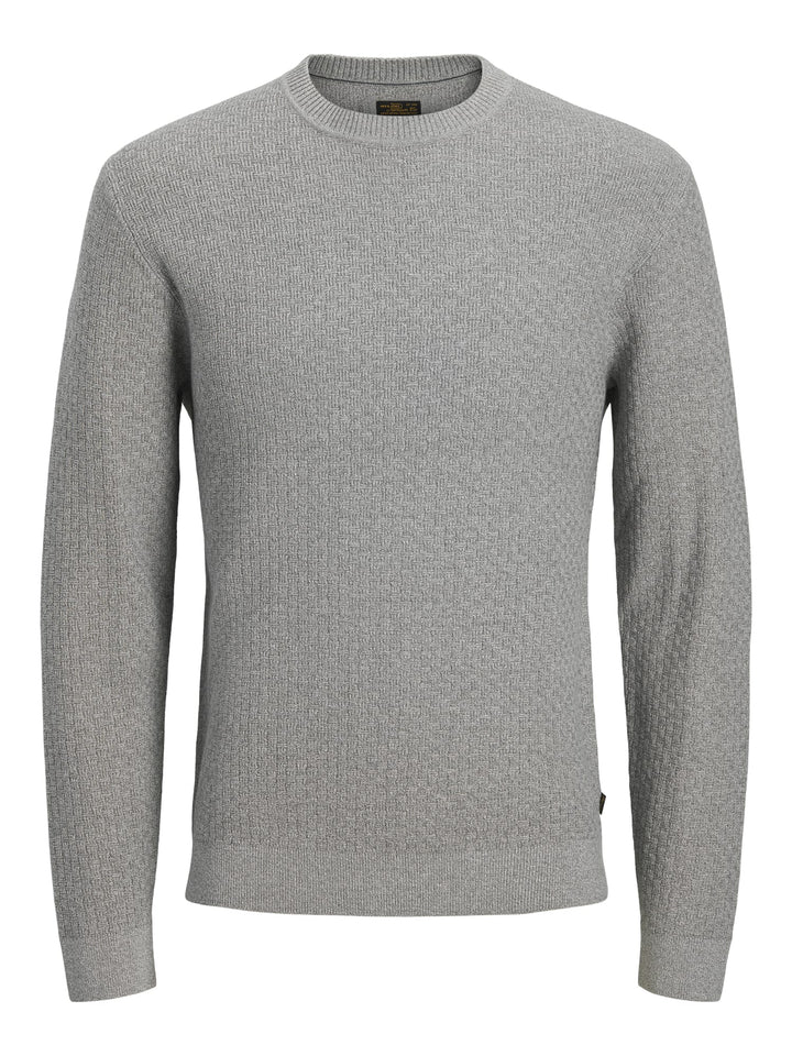 Jack &amp; Jones 12305682 stanley trui heren grijs melee