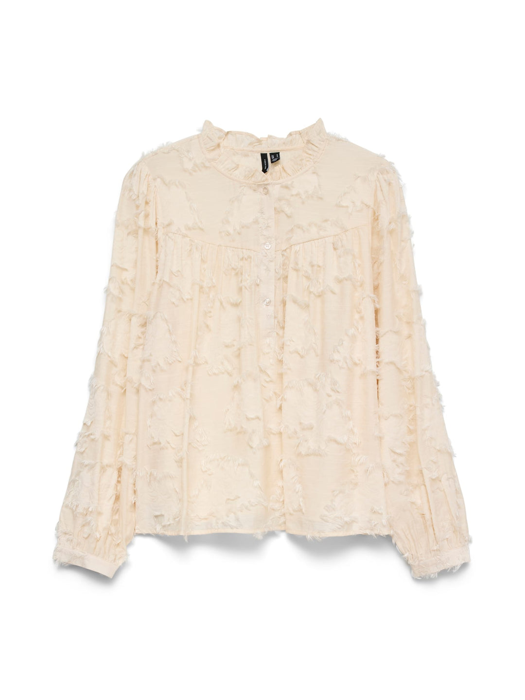 VERO MODA 10353468 Nichala top met lange mouwen ecru