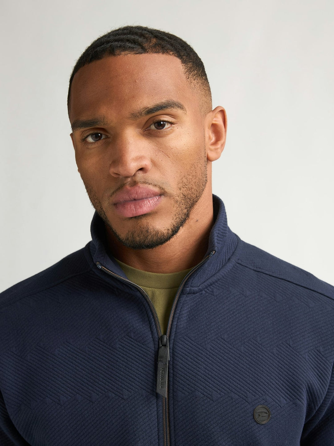 Petrol men M-1060-SWC333 vest sweat navy – heren