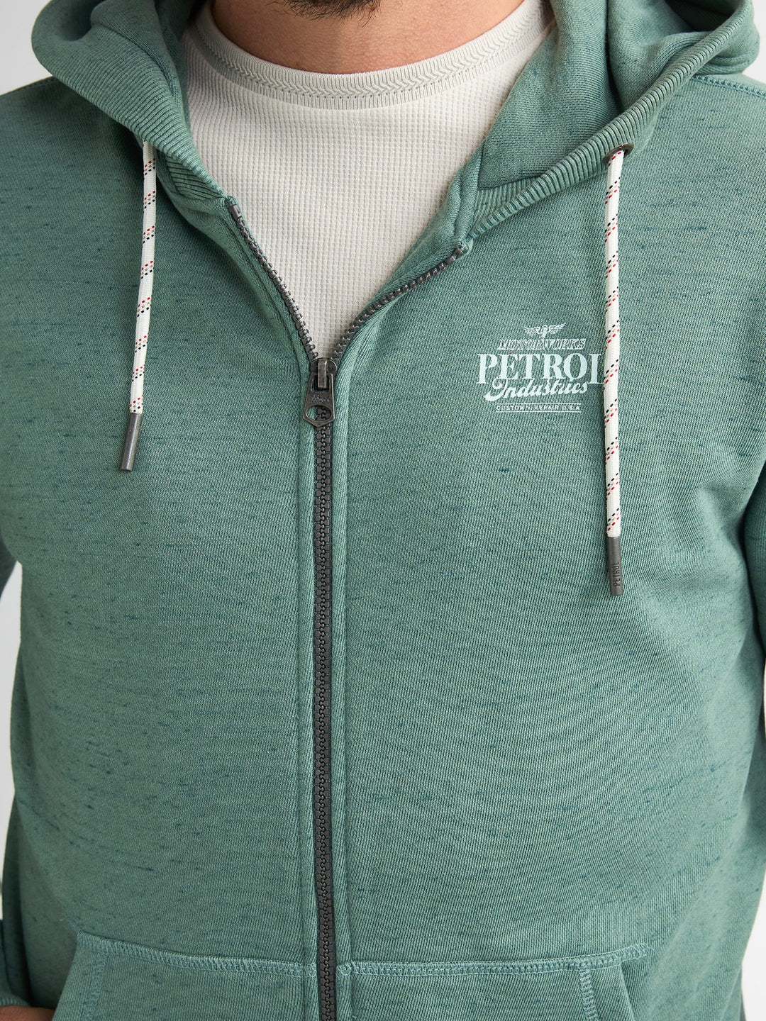 Petrol men M-1060-SWH319 vest sweat oud groen – heren