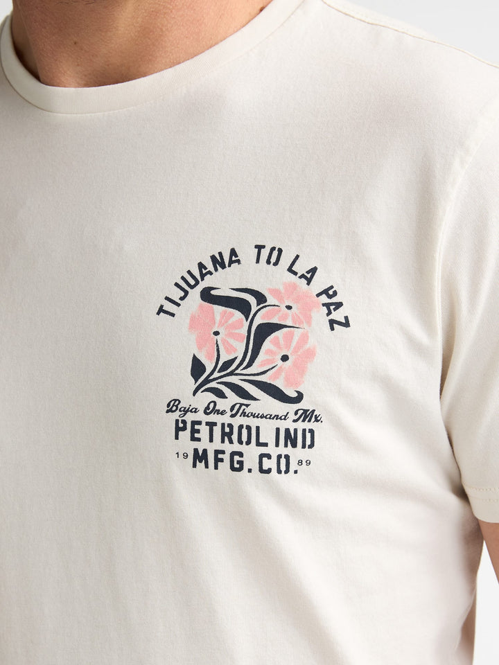 Petrol men M-1060-TSR625 t-shirt ecru – heren