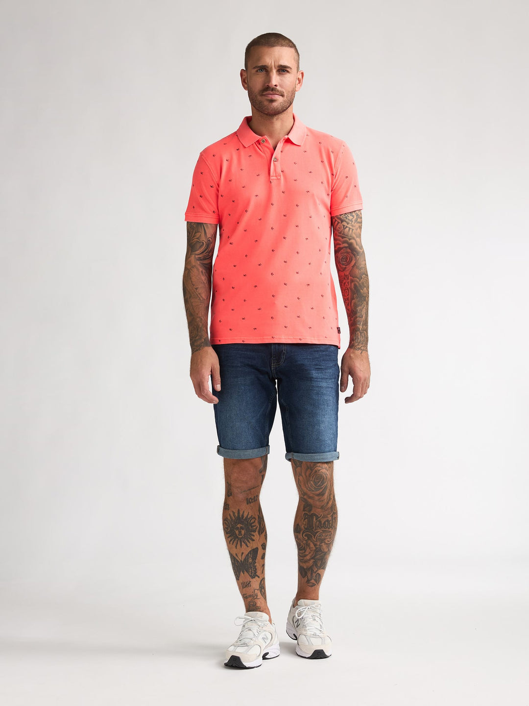 Petrol men M-2060-POL921 polo k/m neon oranje – heren